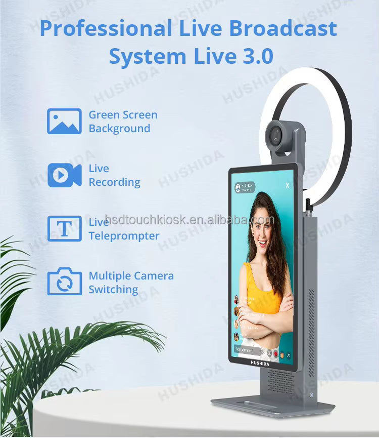 Desktop Live Broadcast Equipment Android 11.0 Lcd Touch Screen Smart Tiktok Facebook Live Streaming Screen All in One Machine