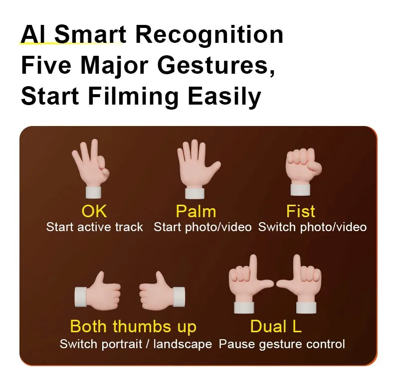 AOCHUAN Handheld Gimbal Stabilizer 3-Axis Smart V8 For Phone with Extension Rod Tripod Face Tracking For iPhone Android TikTok