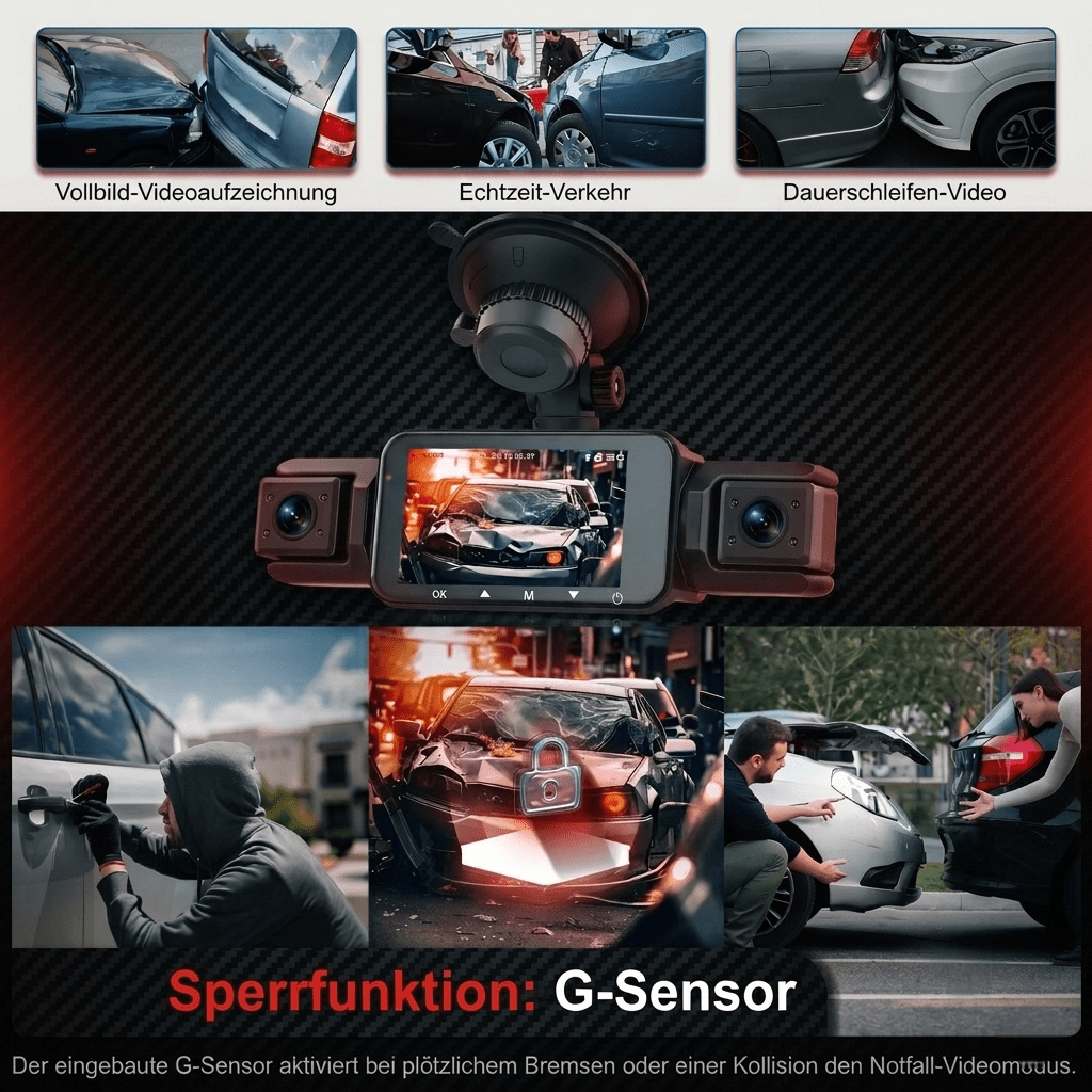 Ziro™ GuardVision 4CH Pro – 360° WiFi 6 Dashcam - ziro