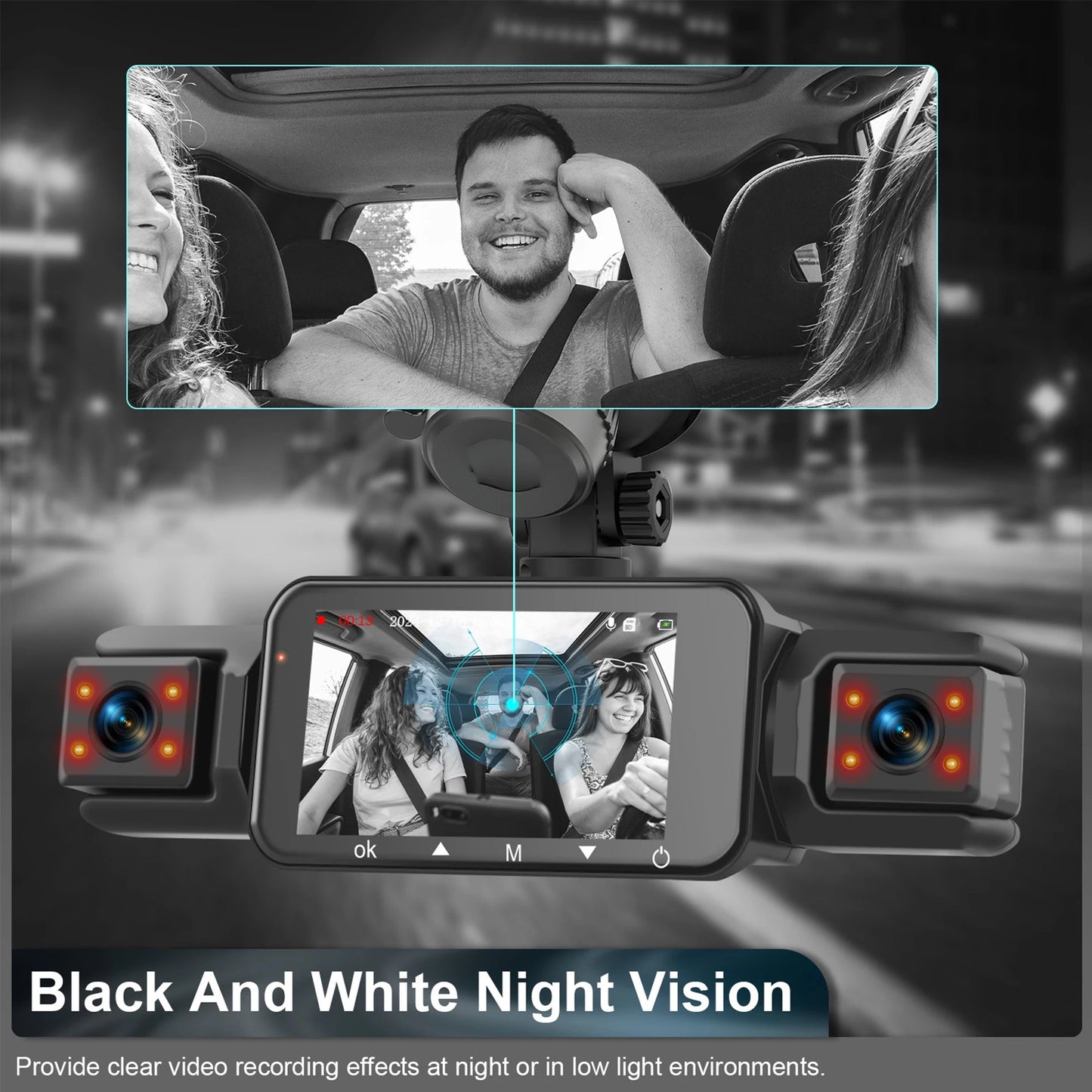 Ziro™ GuardVision 4CH Pro – 360° WiFi 6 Dashcam - ziro
