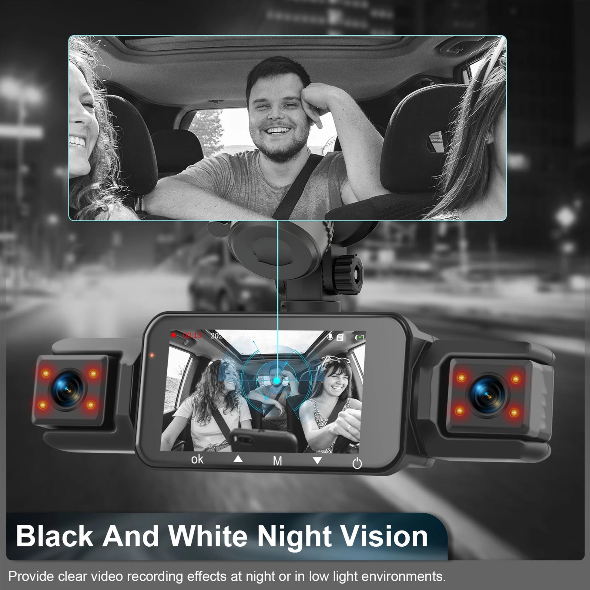 Ziro™ GuardVision 4CH Pro – 360° WiFi 6 Dashcam - ziro