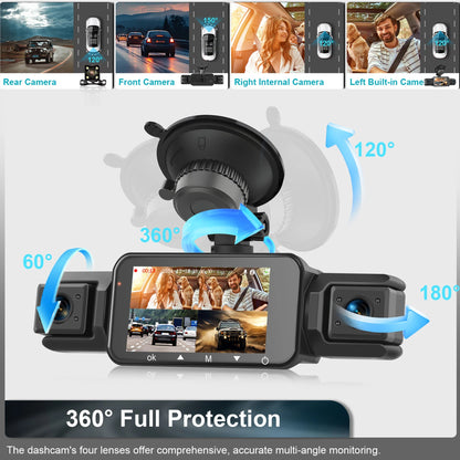 Ziro™ GuardVision 4CH Pro – 360° WiFi 6 Dashcam - ziro