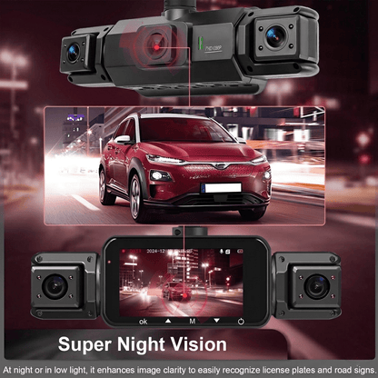 Ziro™ GuardVision 4CH Pro – 360° WiFi 6 Dashcam - ziro
