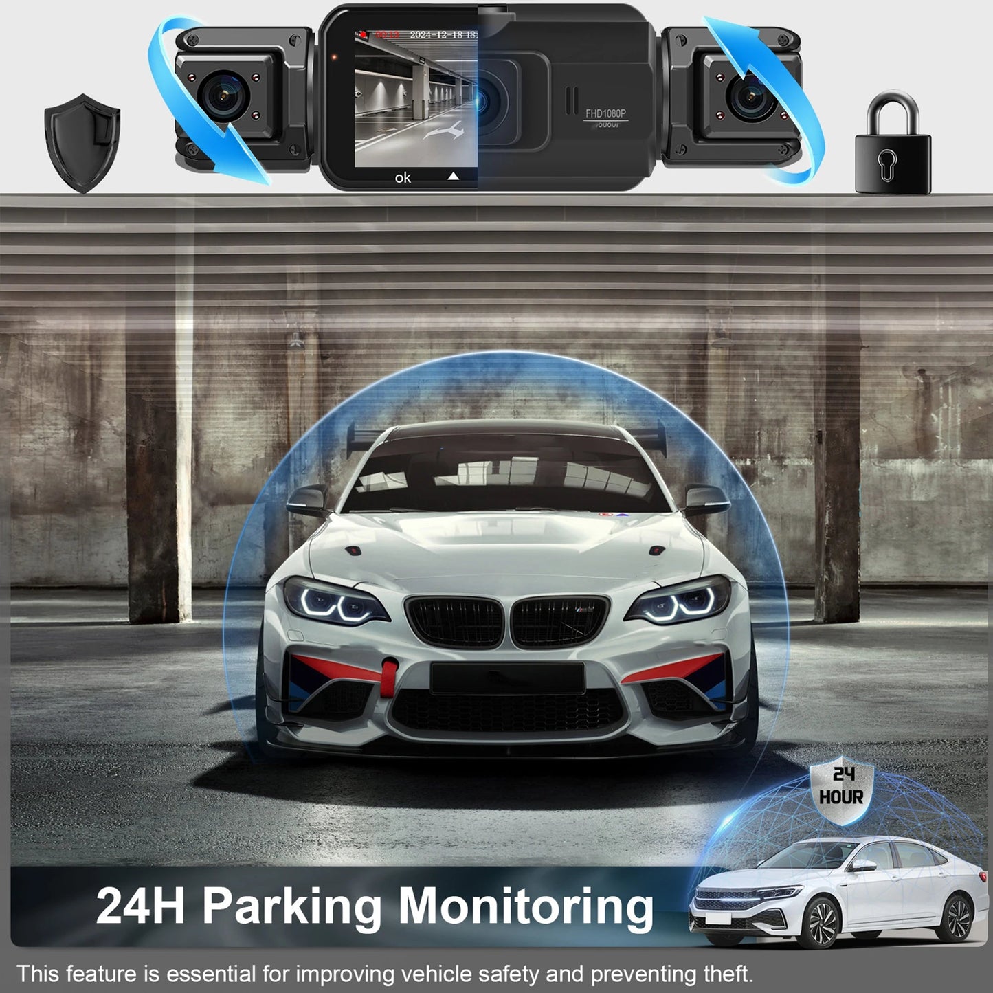 Ziro™ GuardVision 4CH Pro – 360° WiFi 6 Dashcam - ziro