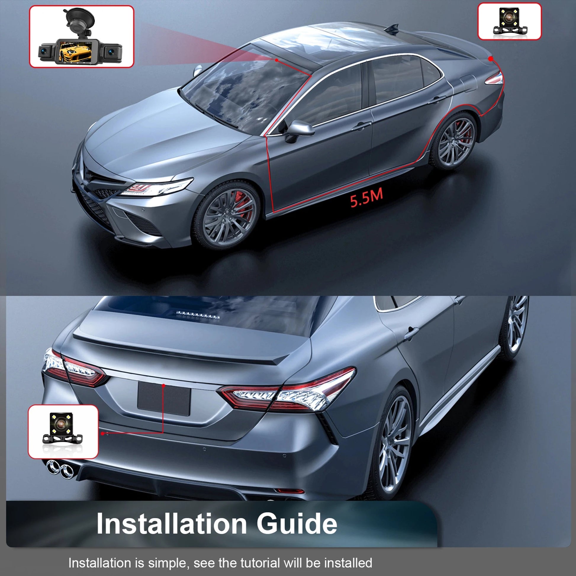 Ziro™ GuardVision 4CH Pro – 360° WiFi 6 Dashcam - ziro
