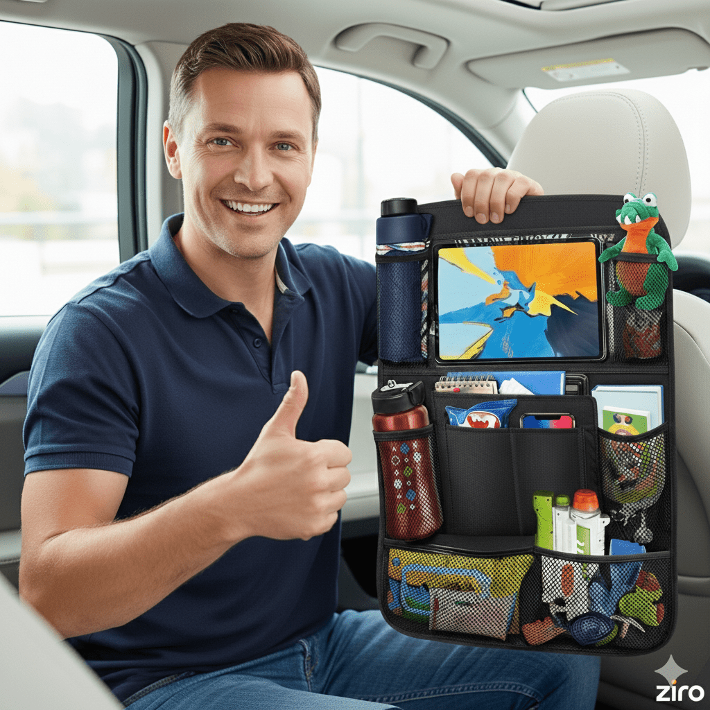 ziro Space – Rücksitz - Organizer & Tablet - Hub - ziro