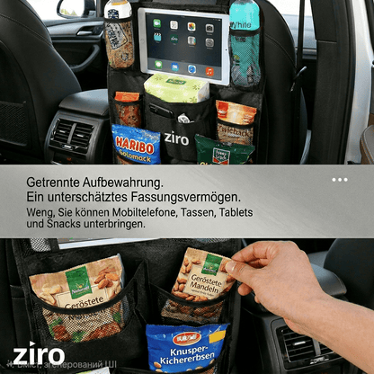 ziro Space – Rücksitz - Organizer & Tablet - Hub - ziro