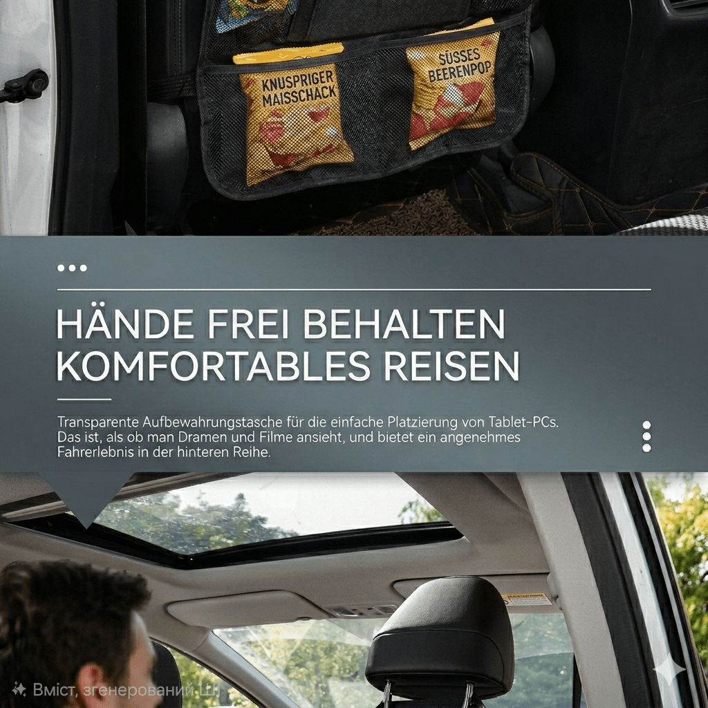 ziro Space – Rücksitz - Organizer & Tablet - Hub - ziro